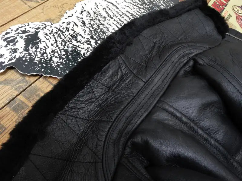 AYUNSUE 2022 Genuine Sheepskin Winter Jacket Male Leather Jackets Black Warm Nature Real Sheep Fur Coat Men Clothes Veste Homme