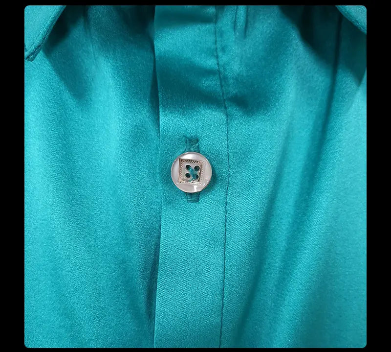 Multi color solid natural silk shirts short sleeve business shirt cheap chemise homm camiseta masculina vetement homme LT1498