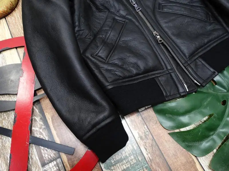 AYUNSUE 2022 Genuine Sheepskin Winter Jacket Male Leather Jackets Black Warm Nature Real Sheep Fur Coat Men Clothes Veste Homme