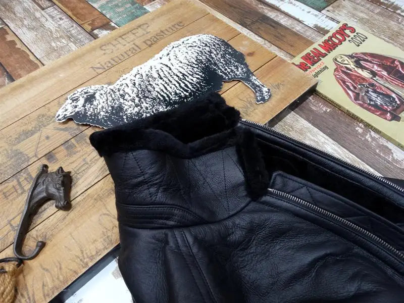 AYUNSUE 2022 Genuine Sheepskin Winter Jacket Male Leather Jackets Black Warm Nature Real Sheep Fur Coat Men Clothes Veste Homme