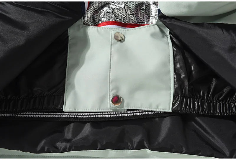 New Men Women Snow Clothes Snowboarding Suit Winter Windproof Waterproof Warm Ski Suit for Couple Jacket Pants Set Multi Color