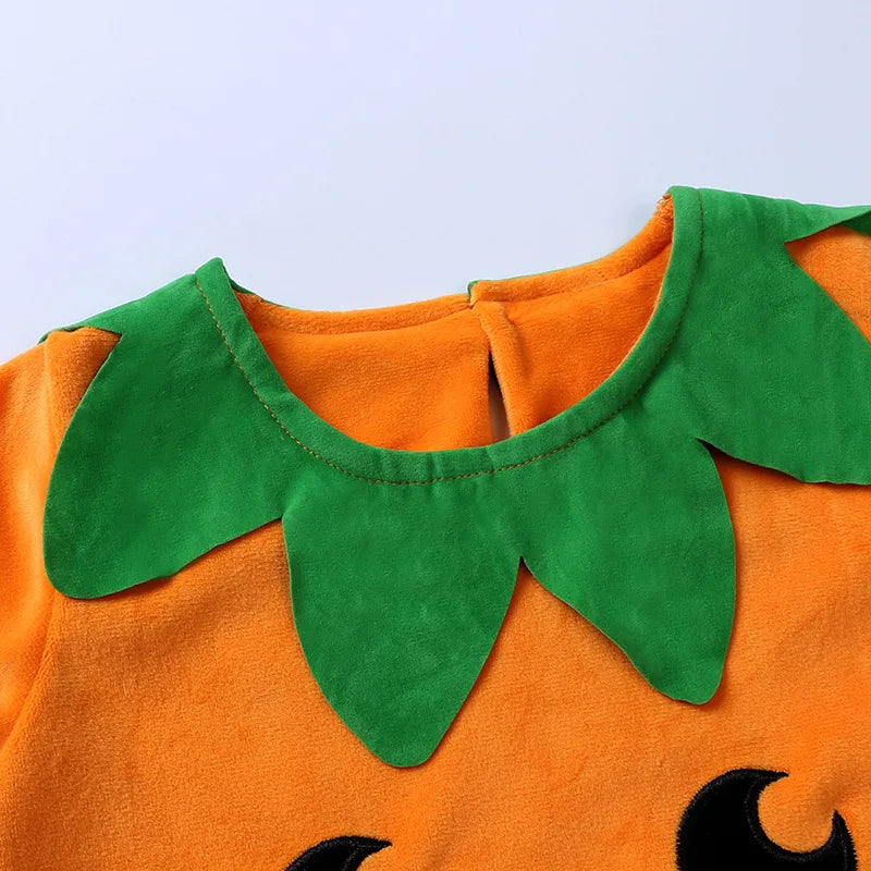 2025 Cosplay Pumpkin Jumpsuit Baby Girls Boys Halloween Costume Sets Carnival Party Clothes Baby Girl Set Holiday Gifts