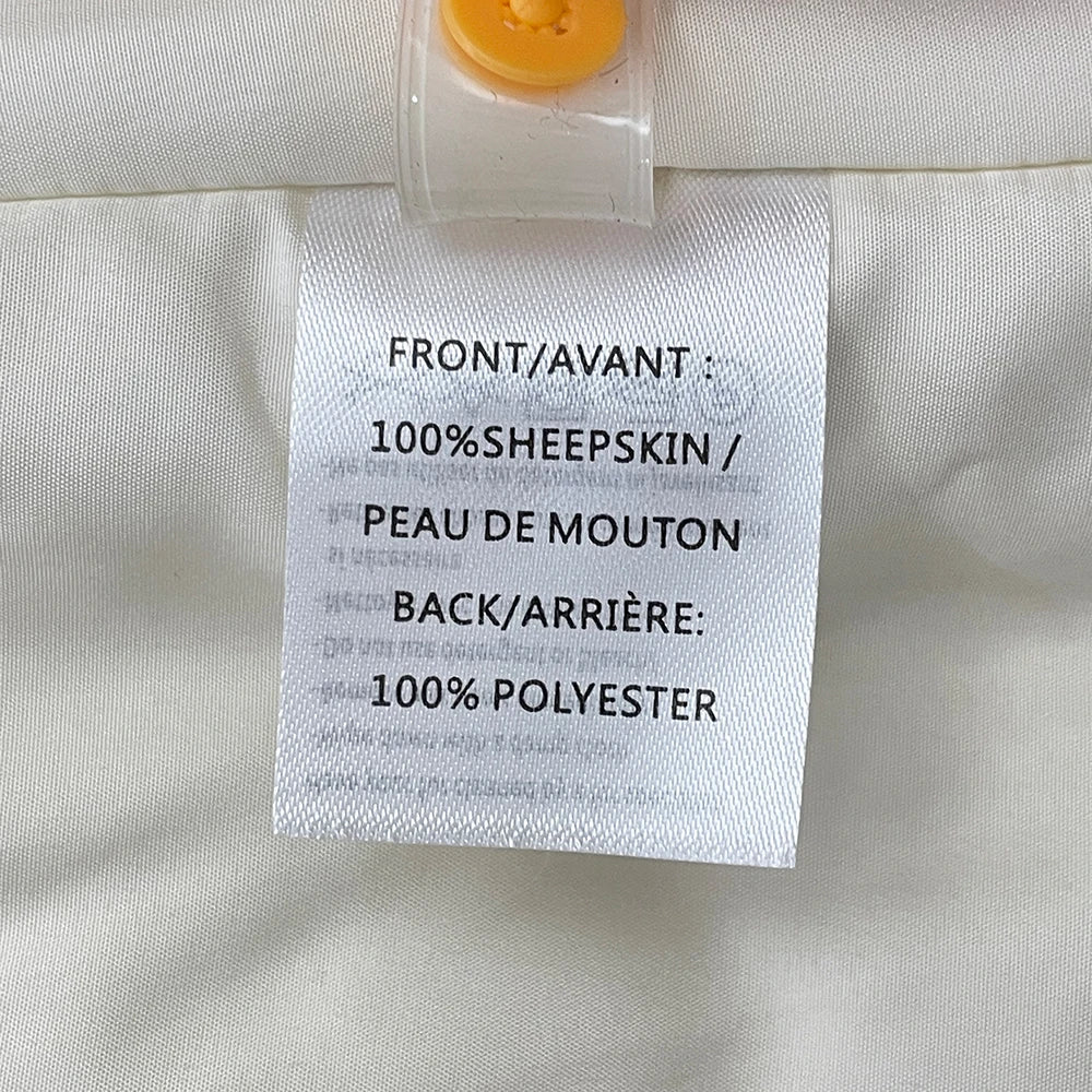 MENINA 2025 Autumn Winter Clothes Women Fashion Warm Mongolian Fur Jacket Mid-length Natural Fur Coat Black Real Fur Overcoat