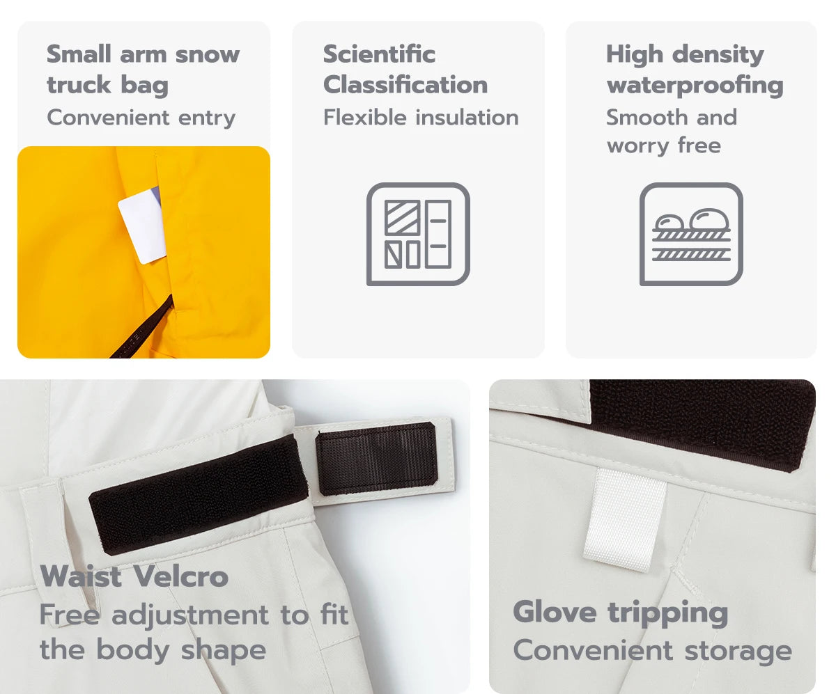 VECTOR Brand Adult Ski Wear Women Man Hooded Sweater Trend Ski Wear Thickened Warmth and Waterproof Equipment Jacket Women