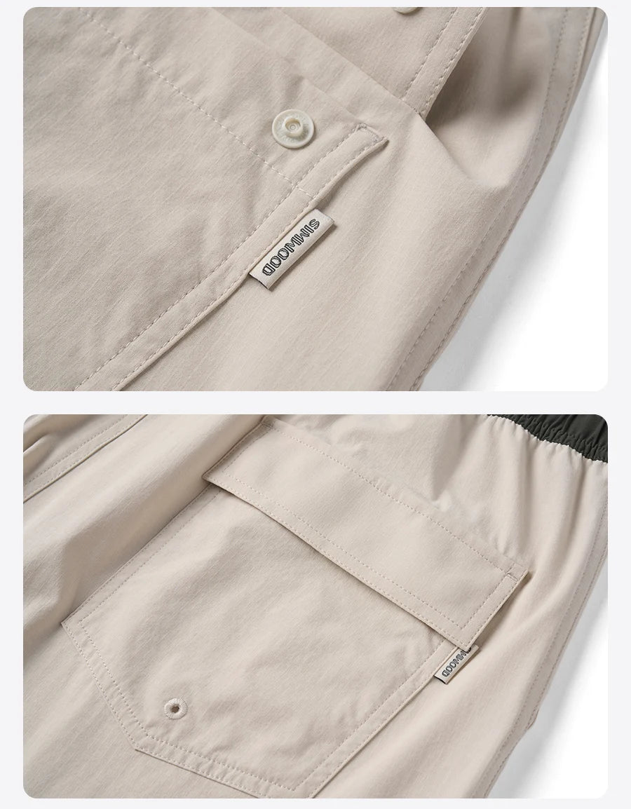 SIMWOOD 2025 Summer New  Men's T-Shirts and Shorts Set Summer Outfits Fashion Casual Short Sleeve Suit