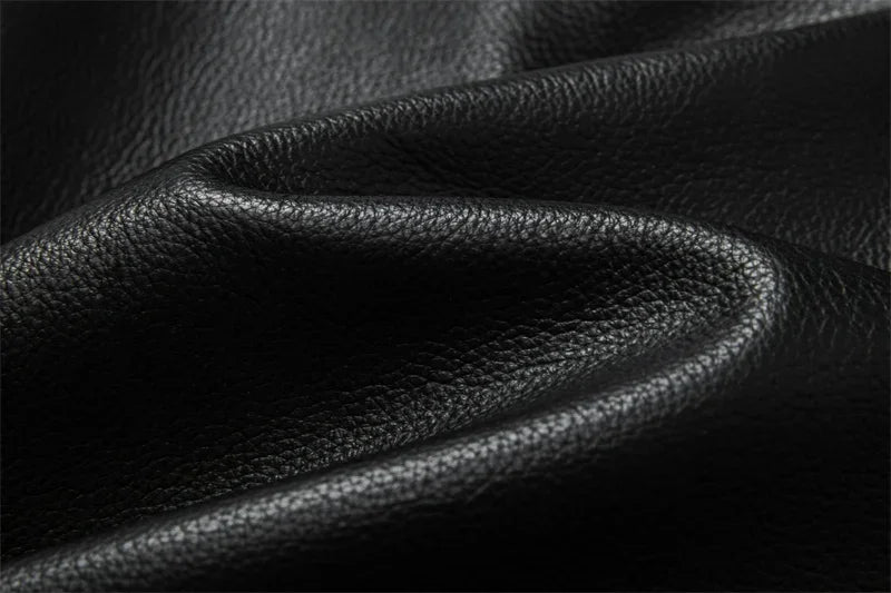 Real Cowhide Leather Jacket Men Leather Coat Motor Biker Clothing Riding Clothes Autumn Men Fashion Motorcycle Leather Jacket