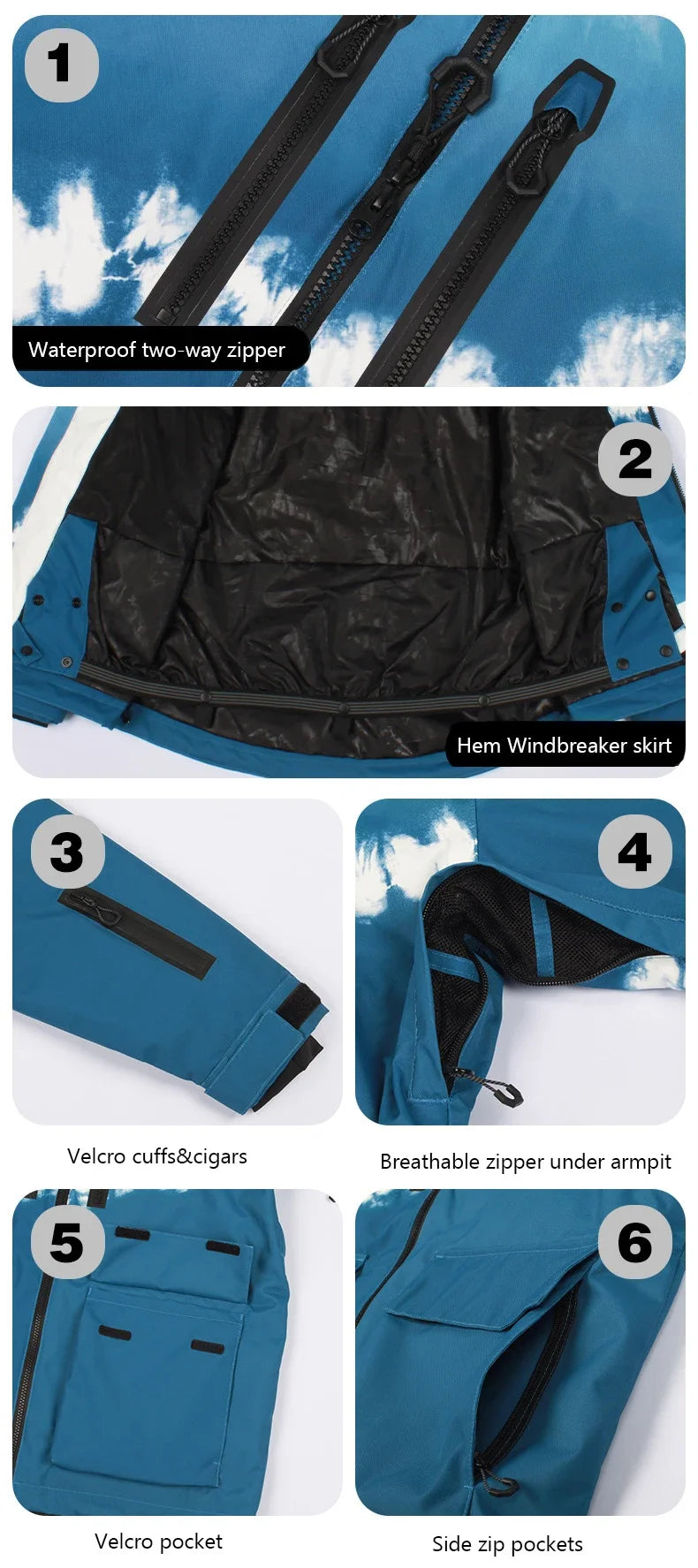 New Winter Ski Jackets – Thick, Waterproof, Loose-Fit Outdoor Snowboard & Ski Coats for Couples