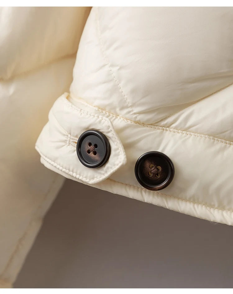 CA-42 High Quality Single Breasted Fur Collar 90% Duck Down Coat Clothes Women Down Coats For Winter Women's Down Coats