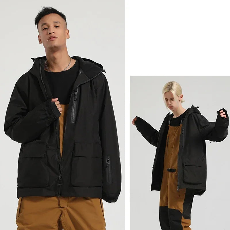 New Winter Ski Jackets – Thick, Waterproof, Loose-Fit Outdoor Snowboard & Ski Coats for Couples