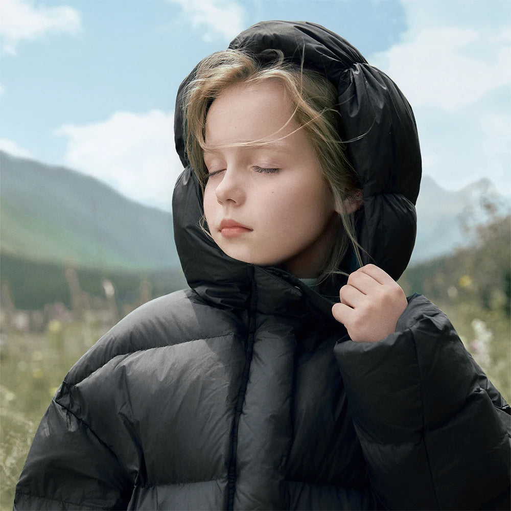 Dave Bella Girls Thicken White Down Parka Jacket Children Winter Warm Down Coats Waterproof Outdoor Outwear Clothes DK4254033