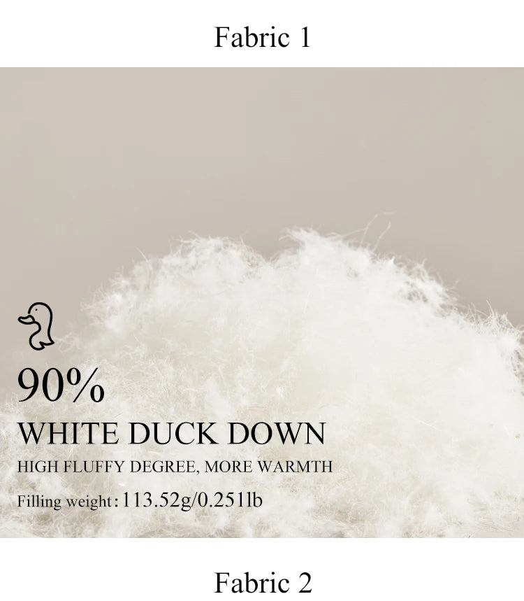 CA-39 In Stock Hooded Zip Covered Button Sleeveless Clothes White Duck Down Puffer Jacket Vest Down Vest Puffer Vest