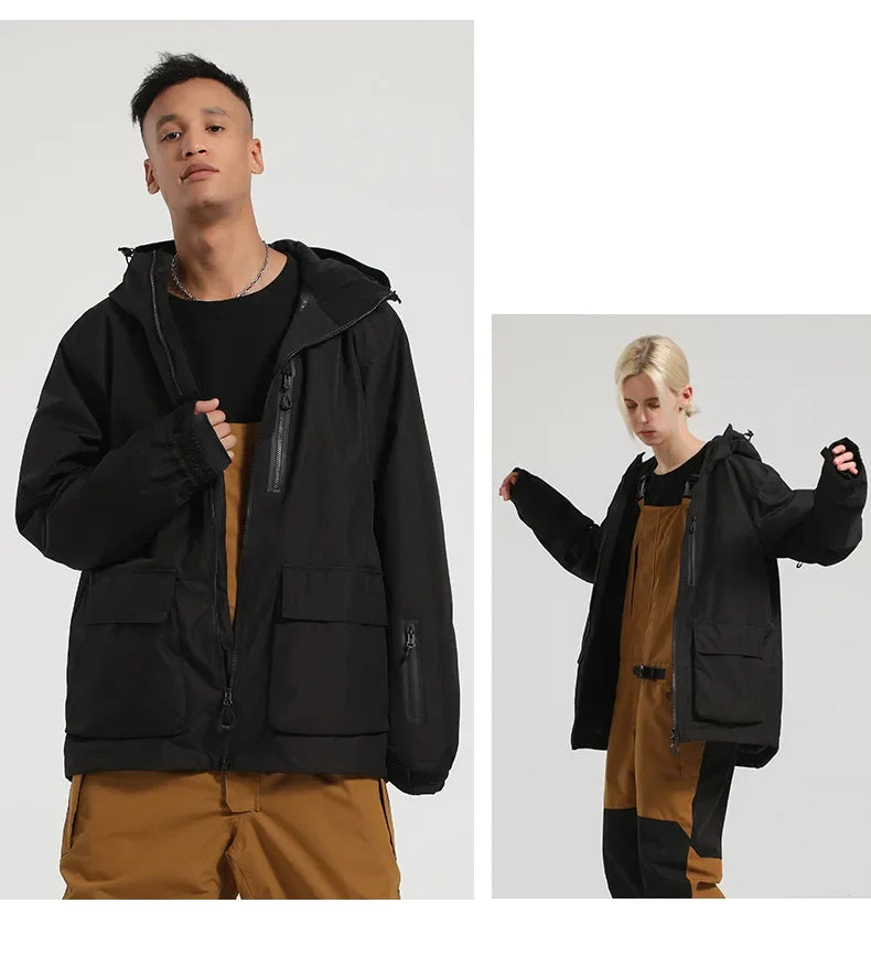 New Winter Ski Jackets – Thick, Waterproof, Loose-Fit Outdoor Snowboard & Ski Coats for Couples