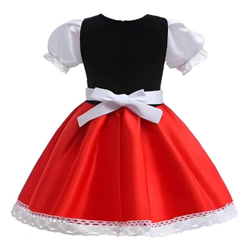 6 Styles Girls Halloween Witch Costume Kids Cosplay Bat Ghost Bride Little Red Riding Hood Dress Kids Carnival Party Clothes