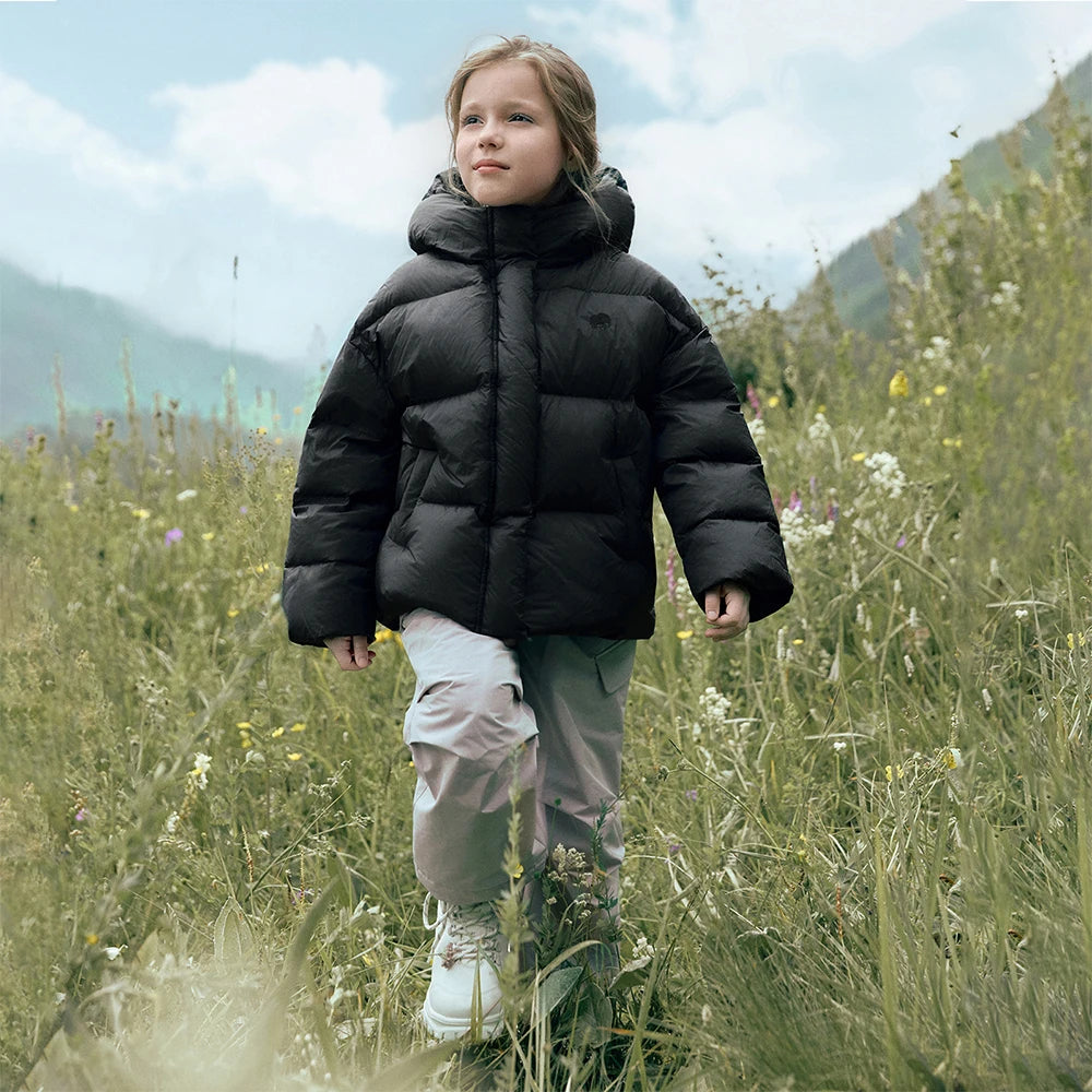 Dave Bella Girls Thicken White Down Parka Jacket Children Winter Warm Down Coats Waterproof Outdoor Outwear Clothes DK4254033