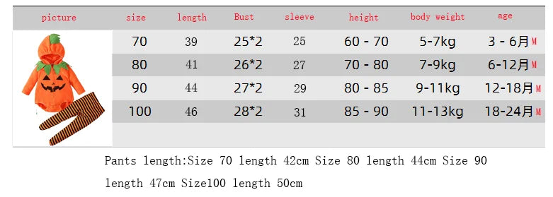 2025 Cosplay Pumpkin Jumpsuit Baby Girls Boys Halloween Costume Sets Carnival Party Clothes Baby Girl Set Holiday Gifts