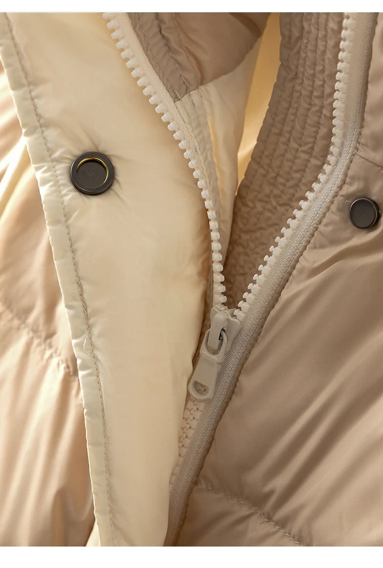 CA-39 In Stock Hooded Zip Covered Button Sleeveless Clothes White Duck Down Puffer Jacket Vest Down Vest Puffer Vest