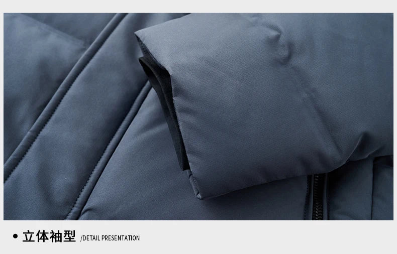 Real 85% Goose Down Jacket Men 2025 Winter Warm Puffer Coat Luxury Hood Thermal Outdoor Jacket Goose Down Parkas Zipper Clothes