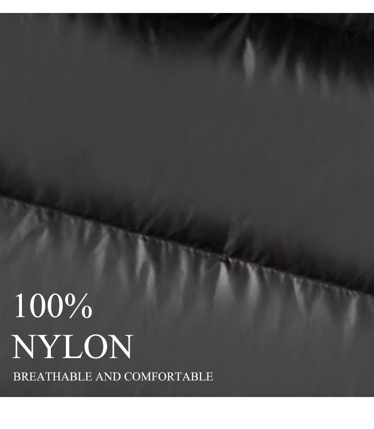 CA-39 In Stock Hooded Zip Covered Button Sleeveless Clothes White Duck Down Puffer Jacket Vest Down Vest Puffer Vest