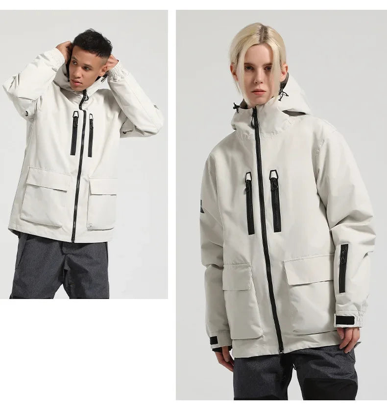 New Winter Ski Jackets – Thick, Waterproof, Loose-Fit Outdoor Snowboard & Ski Coats for Couples