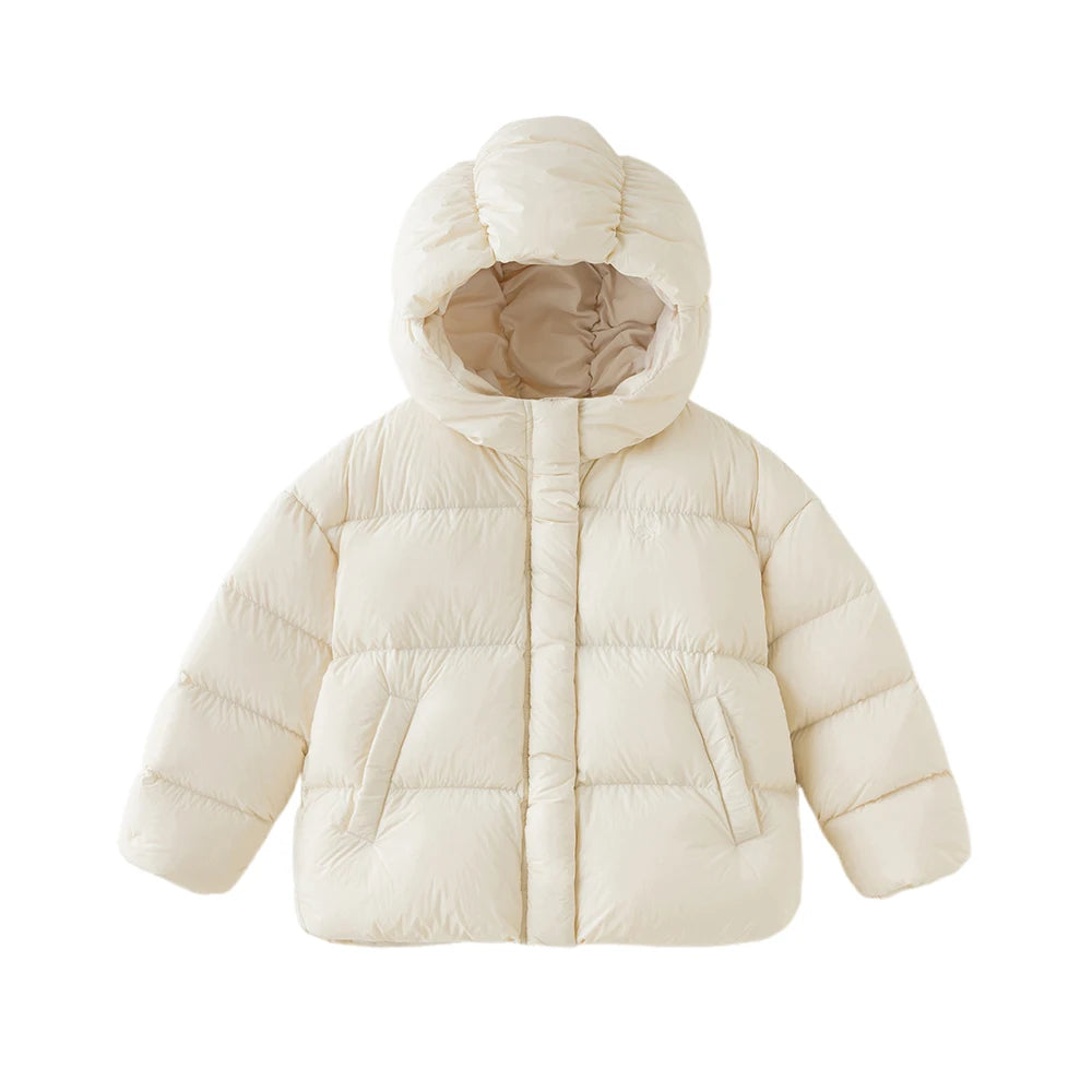 Dave Bella Girls Thicken White Down Parka Jacket Children Winter Warm Down Coats Waterproof Outdoor Outwear Clothes DK4254033