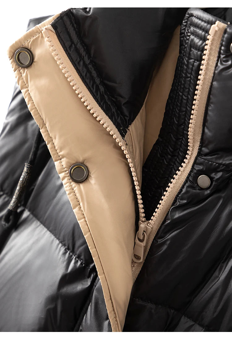 CA-39 In Stock Hooded Zip Covered Button Sleeveless Clothes White Duck Down Puffer Jacket Vest Down Vest Puffer Vest