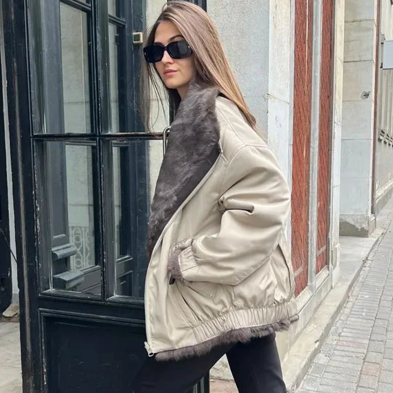 Women's Winter Jacket 2025 New Hot Natural Real Rabbit Fur Parka Coat Luxury Female With Warm Outerwears Fashion Trend Clothes