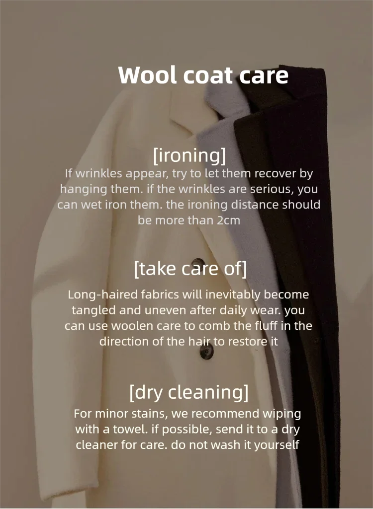 SENTUBILA Women's 100% Wool Long Coat Winter 2025 Classic Elegant Commuter Style Double-Faced Overcoat Ladies Clothes W54OA8780