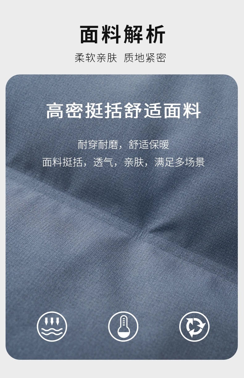 Real 85% Goose Down Jacket Men 2025 Winter Warm Puffer Coat Luxury Hood Thermal Outdoor Jacket Goose Down Parkas Zipper Clothes