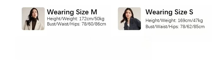 SENTUBILA Women's 100% Wool Long Coat Winter 2025 Classic Elegant Commuter Style Double-Faced Overcoat Ladies Clothes W54OA8780