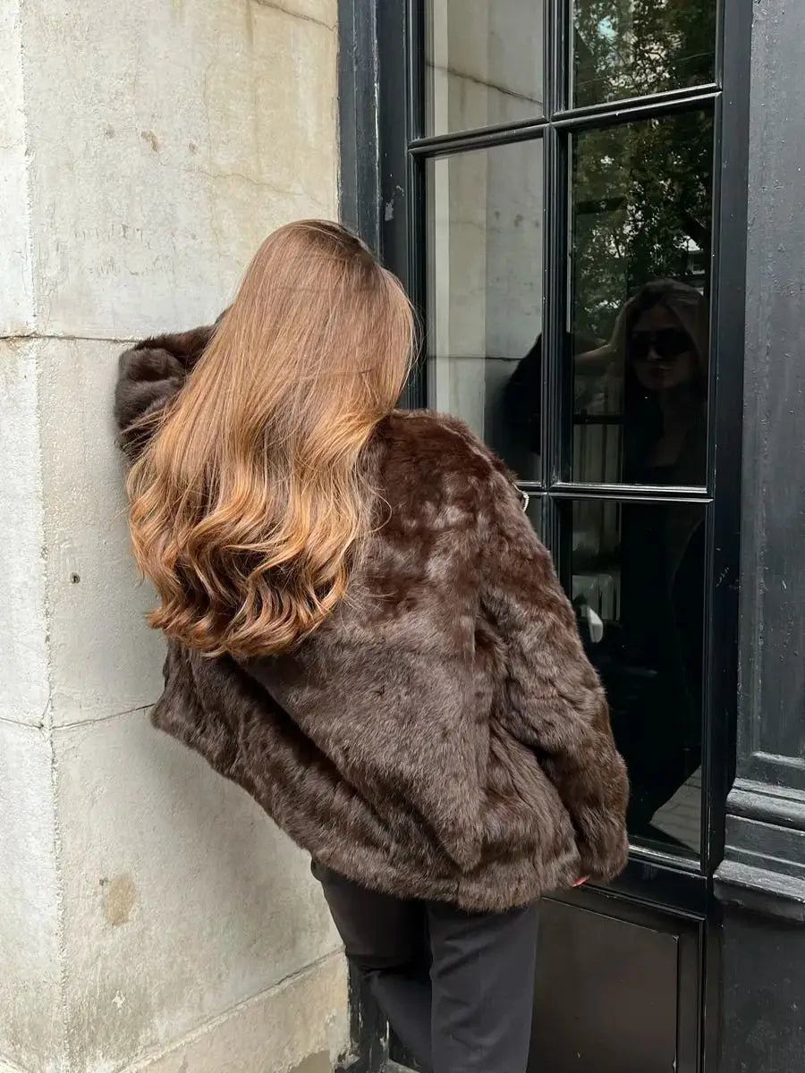 Women's Winter Jacket 2025 New Hot Natural Real Rabbit Fur Parka Coat Luxury Female With Warm Outerwears Fashion Trend Clothes