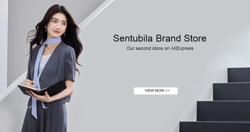 SENTUBILA Women's 100% Wool Long Coat Winter 2025 Classic Elegant Commuter Style Double-Faced Overcoat Ladies Clothes W54OA8780