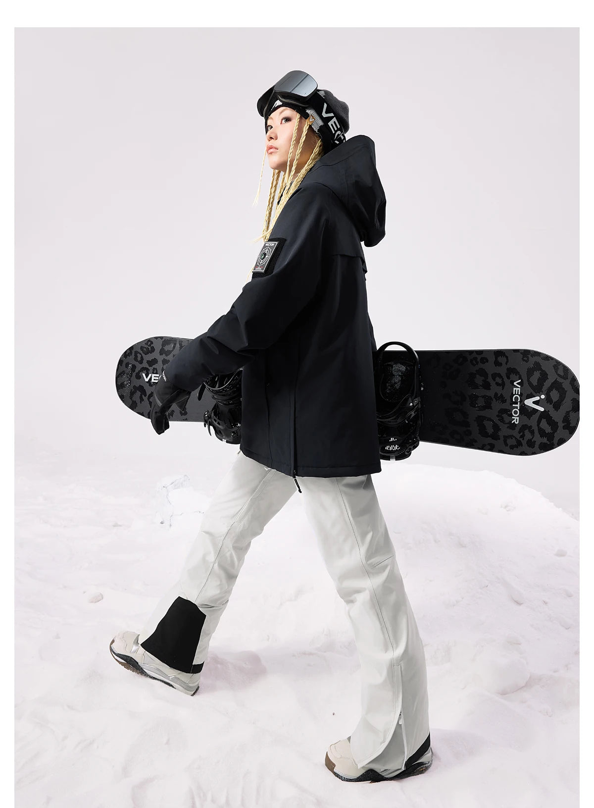 VECTOR Brand Adult Ski Wear Women Man Hooded Sweater Trend Ski Wear Thickened Warmth and Waterproof Equipment Jacket Women