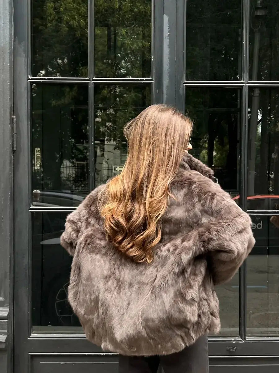 Women's Winter Jacket 2025 New Hot Natural Real Rabbit Fur Parka Coat Luxury Female With Warm Outerwears Fashion Trend Clothes