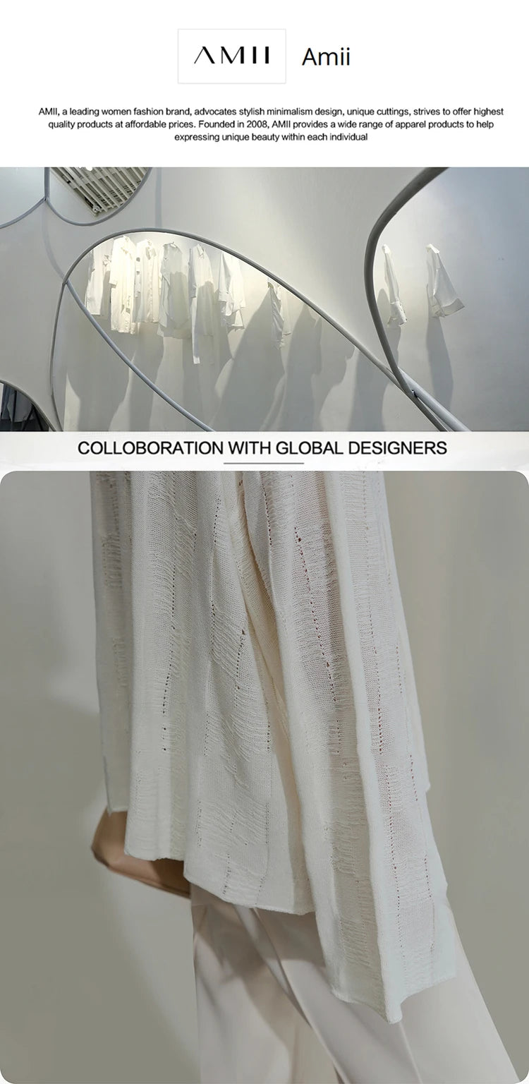 Amii 2025 Winter Minimalist Double-Breasted Women's Fur Coat – Loose, Warm & Elegant Long Jacket