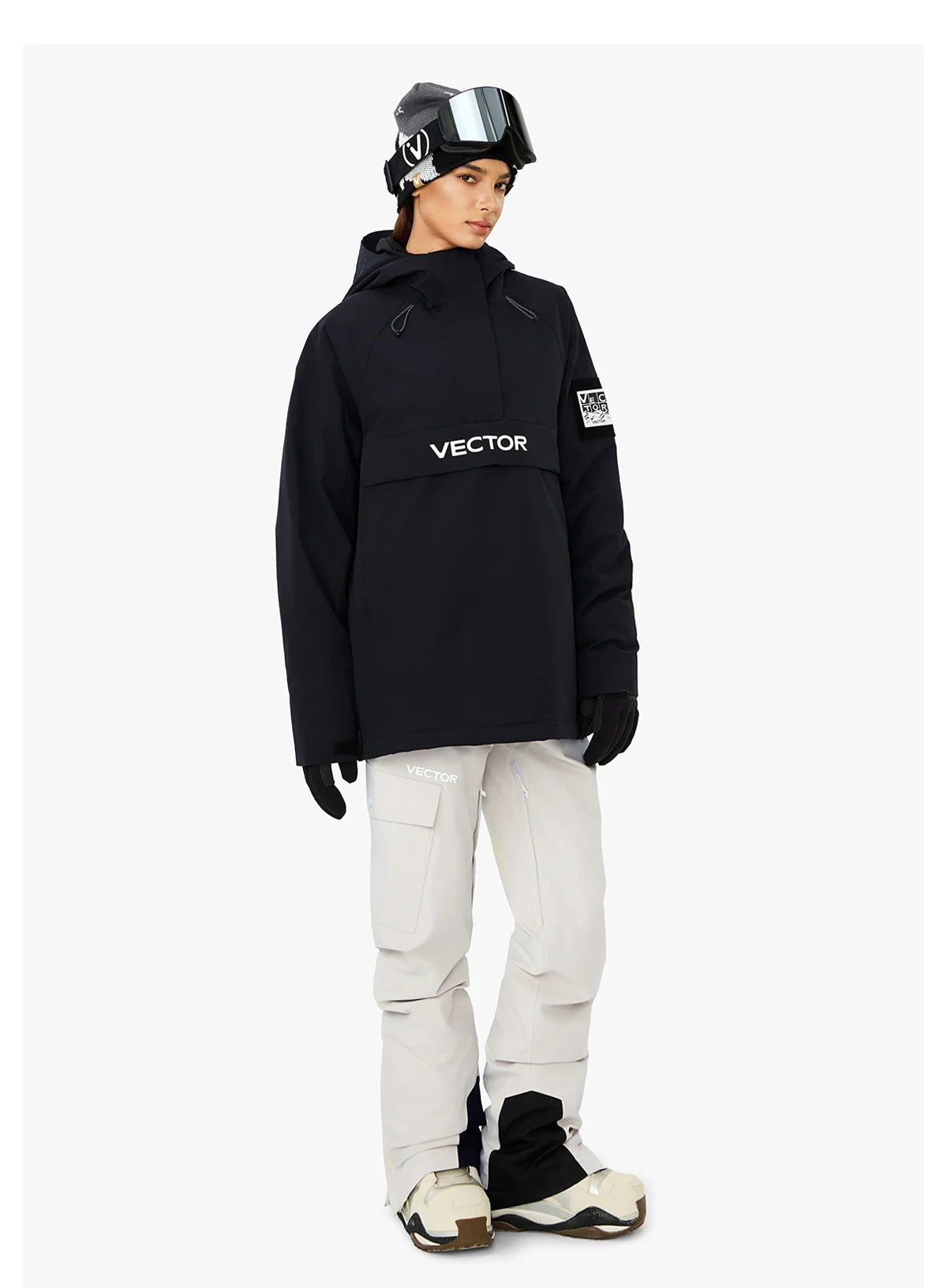 VECTOR Brand Adult Ski Wear Women Man Hooded Sweater Trend Ski Wear Thickened Warmth and Waterproof Equipment Jacket Women