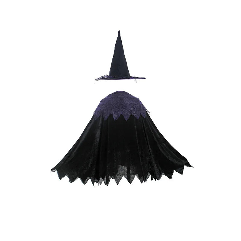 6 Styles Girls Halloween Witch Costume Kids Cosplay Bat Ghost Bride Little Red Riding Hood Dress Kids Carnival Party Clothes