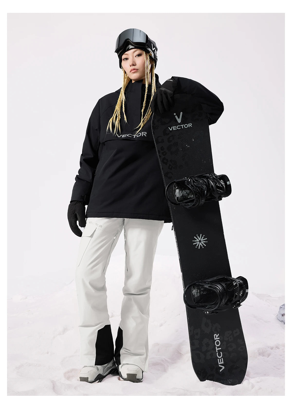 VECTOR Brand Adult Ski Wear Women Man Hooded Sweater Trend Ski Wear Thickened Warmth and Waterproof Equipment Jacket Women