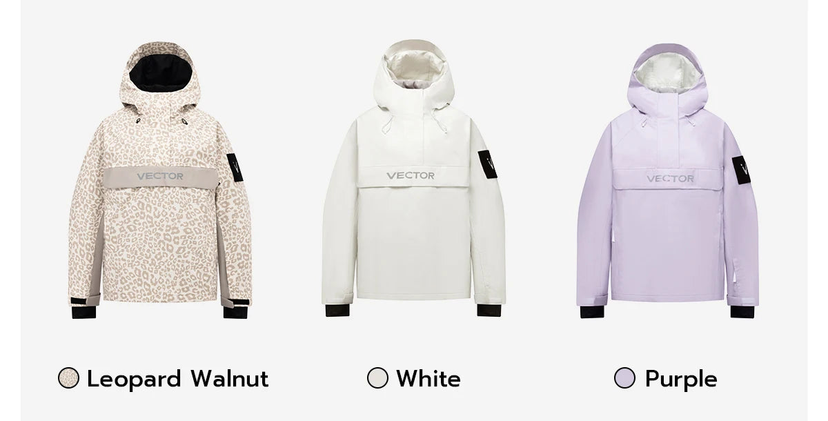 VECTOR Brand Adult Ski Wear Women Man Hooded Sweater Trend Ski Wear Thickened Warmth and Waterproof Equipment Jacket Women