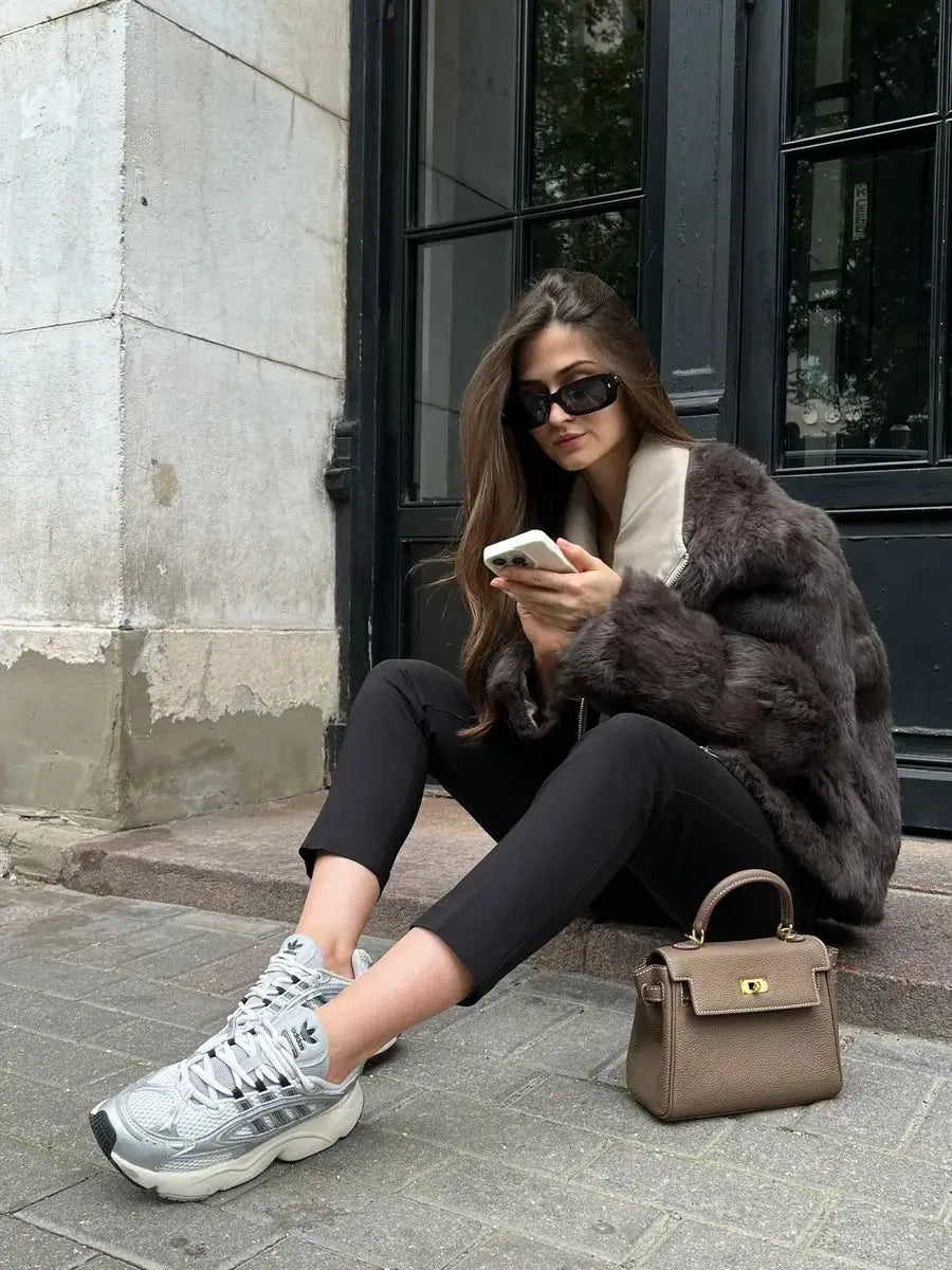 Women's Winter Jacket 2025 New Hot Natural Real Rabbit Fur Parka Coat Luxury Female With Warm Outerwears Fashion Trend Clothes