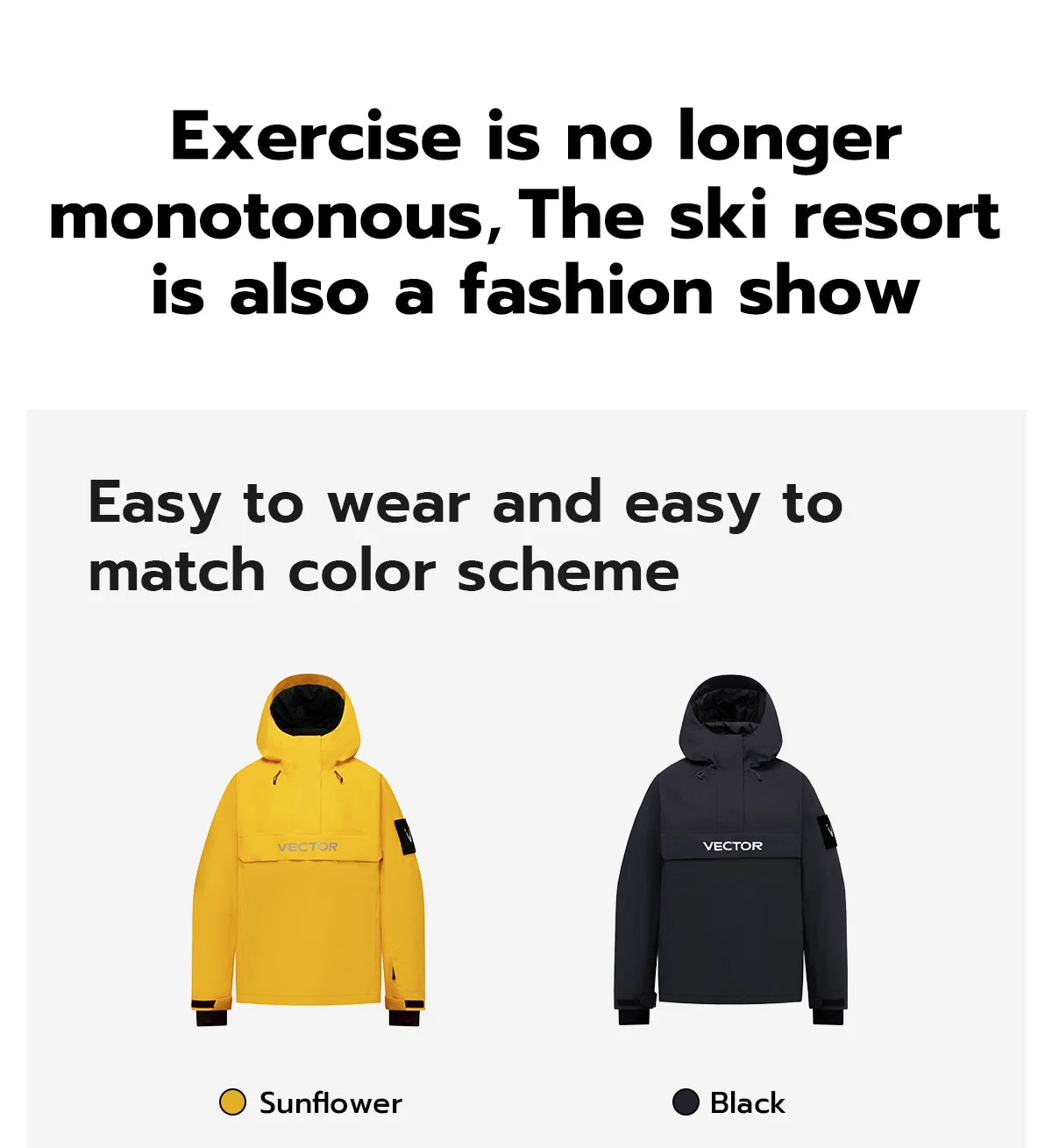 VECTOR Brand Adult Ski Wear Women Man Hooded Sweater Trend Ski Wear Thickened Warmth and Waterproof Equipment Jacket Women
