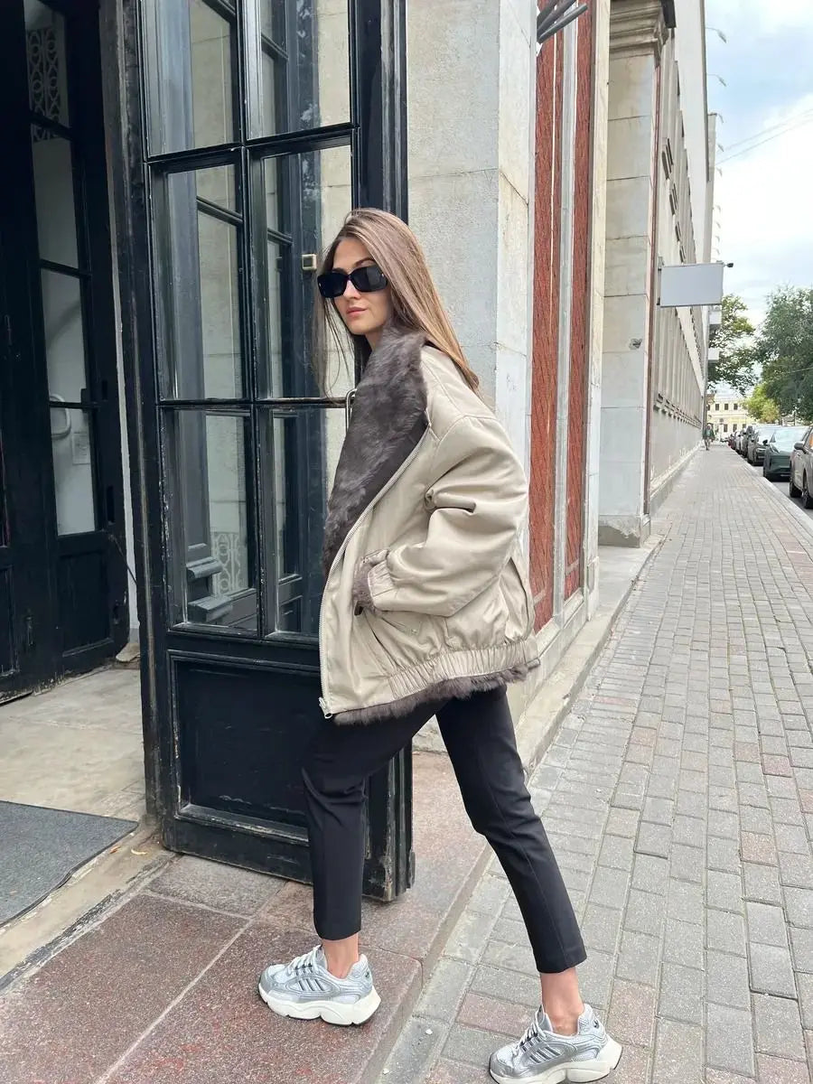 Women's Winter Jacket 2025 New Hot Natural Real Rabbit Fur Parka Coat Luxury Female With Warm Outerwears Fashion Trend Clothes