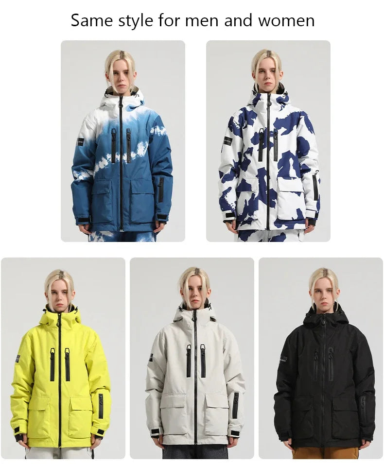 New Winter Ski Jackets – Thick, Waterproof, Loose-Fit Outdoor Snowboard & Ski Coats for Couples