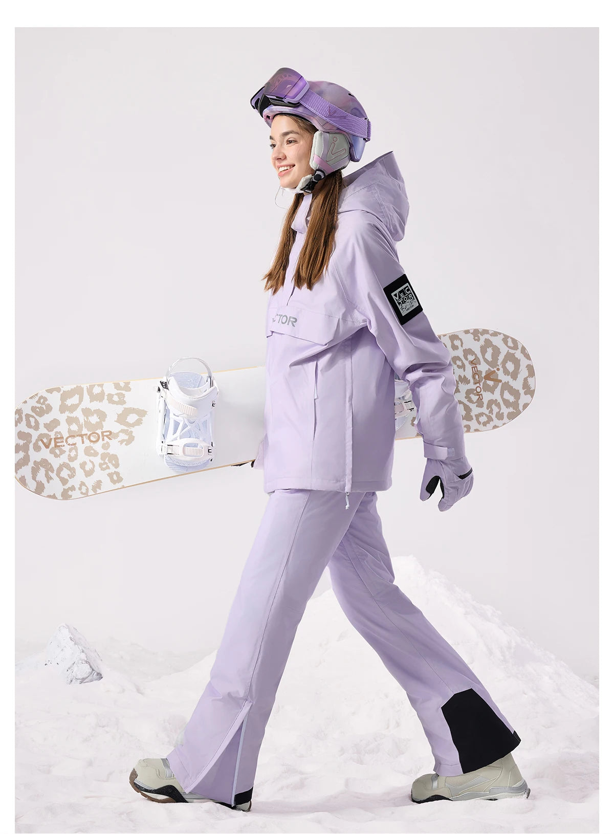 VECTOR Brand Adult Ski Wear Women Man Hooded Sweater Trend Ski Wear Thickened Warmth and Waterproof Equipment Jacket Women