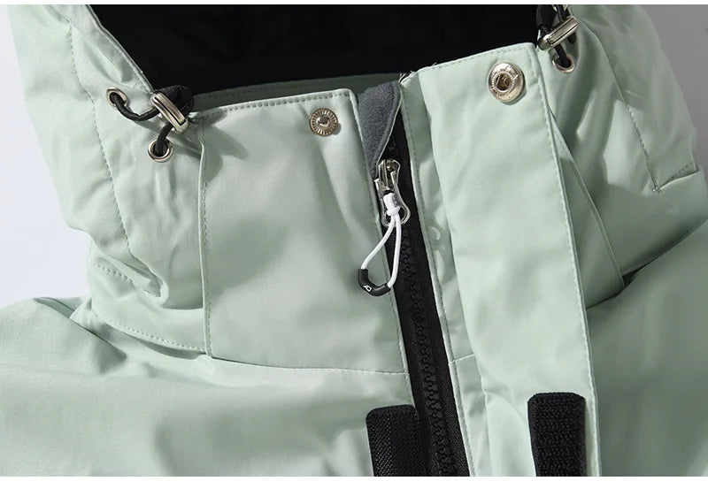 New Men Women Snow Clothes Snowboarding Suit Winter Windproof Waterproof Warm Ski Suit for Couple Jacket Pants Set Multi Color