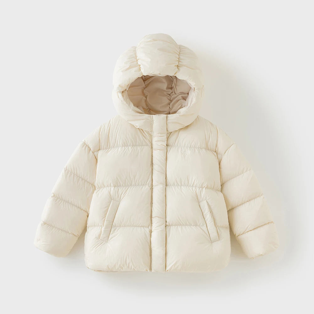 Dave Bella Girls Thicken White Down Parka Jacket Children Winter Warm Down Coats Waterproof Outdoor Outwear Clothes DK4254033