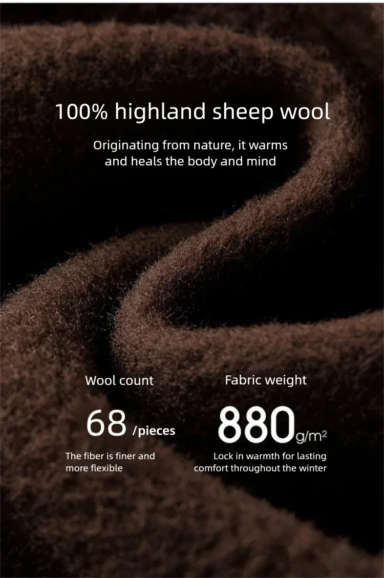 SENTUBILA Women's 100% Wool Long Coat Winter 2025 Classic Elegant Commuter Style Double-Faced Overcoat Ladies Clothes W54OA8780