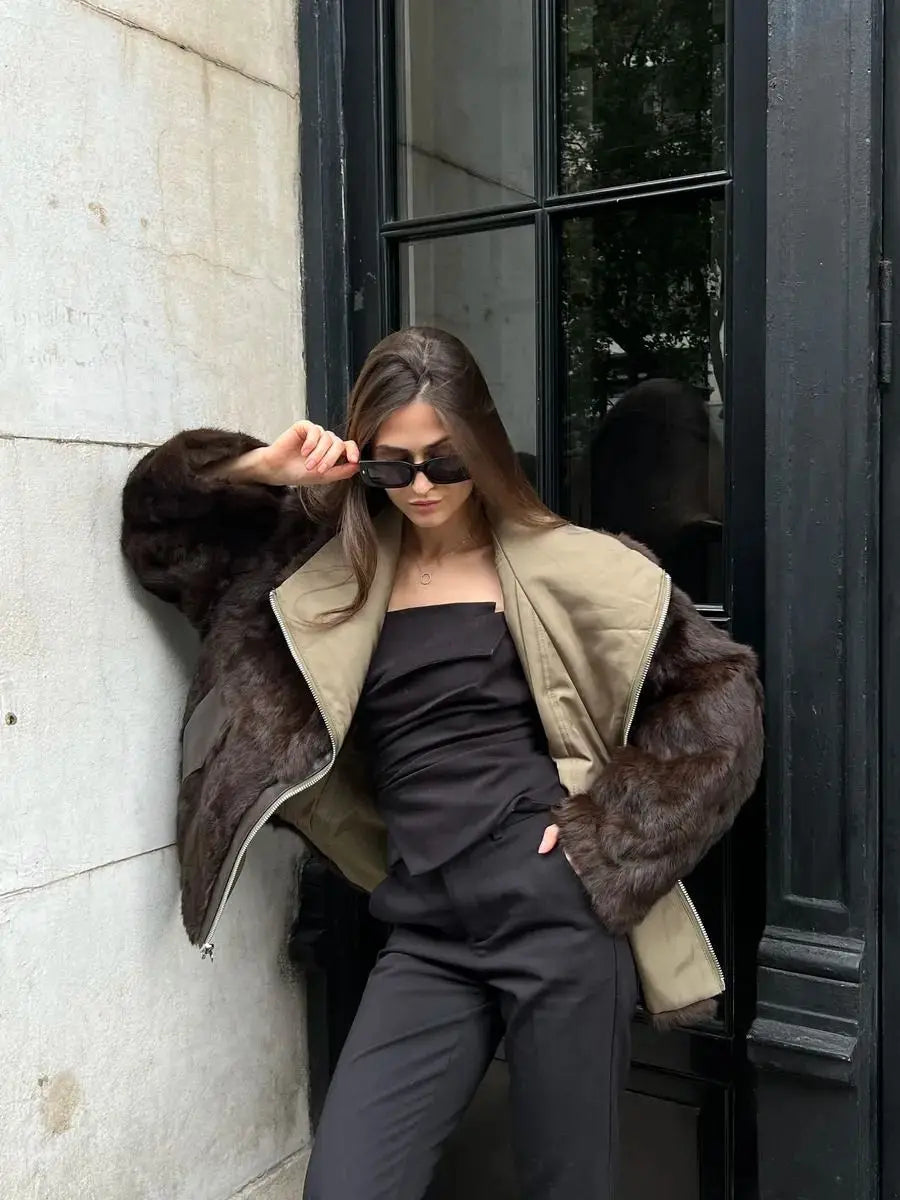 Women's Winter Jacket 2025 New Hot Natural Real Rabbit Fur Parka Coat Luxury Female With Warm Outerwears Fashion Trend Clothes