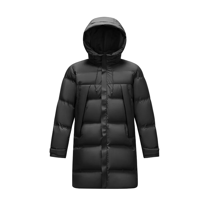Semir Down Jacket Men Long Hooded Loose Simple Versatile 2025 Winter Man Clothes Winter Outerwear