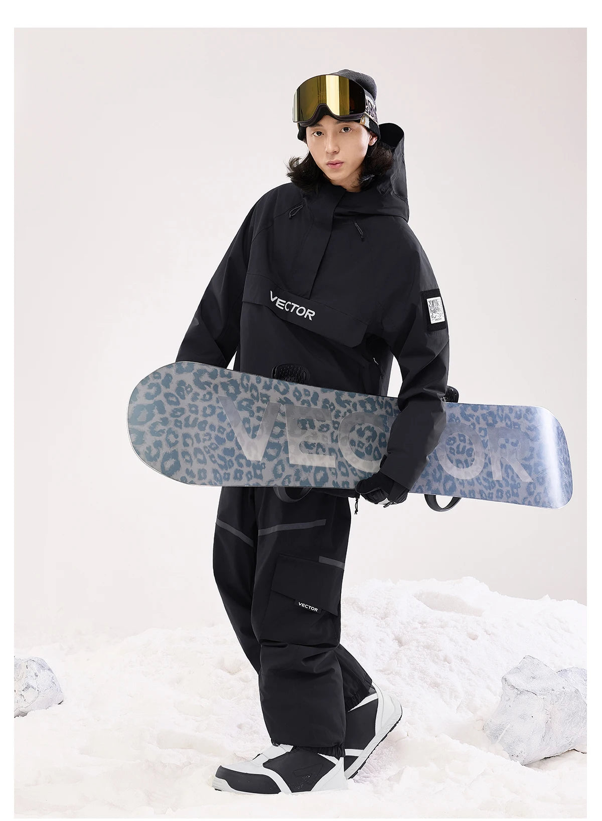 VECTOR Brand Adult Ski Wear Women Man Hooded Sweater Trend Ski Wear Thickened Warmth and Waterproof Equipment Jacket Women